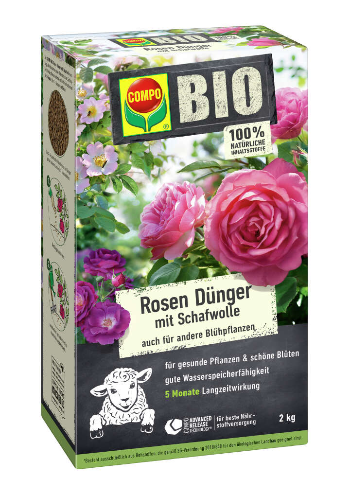 COMPO BIO Rosen Dünger mit Schafwolle